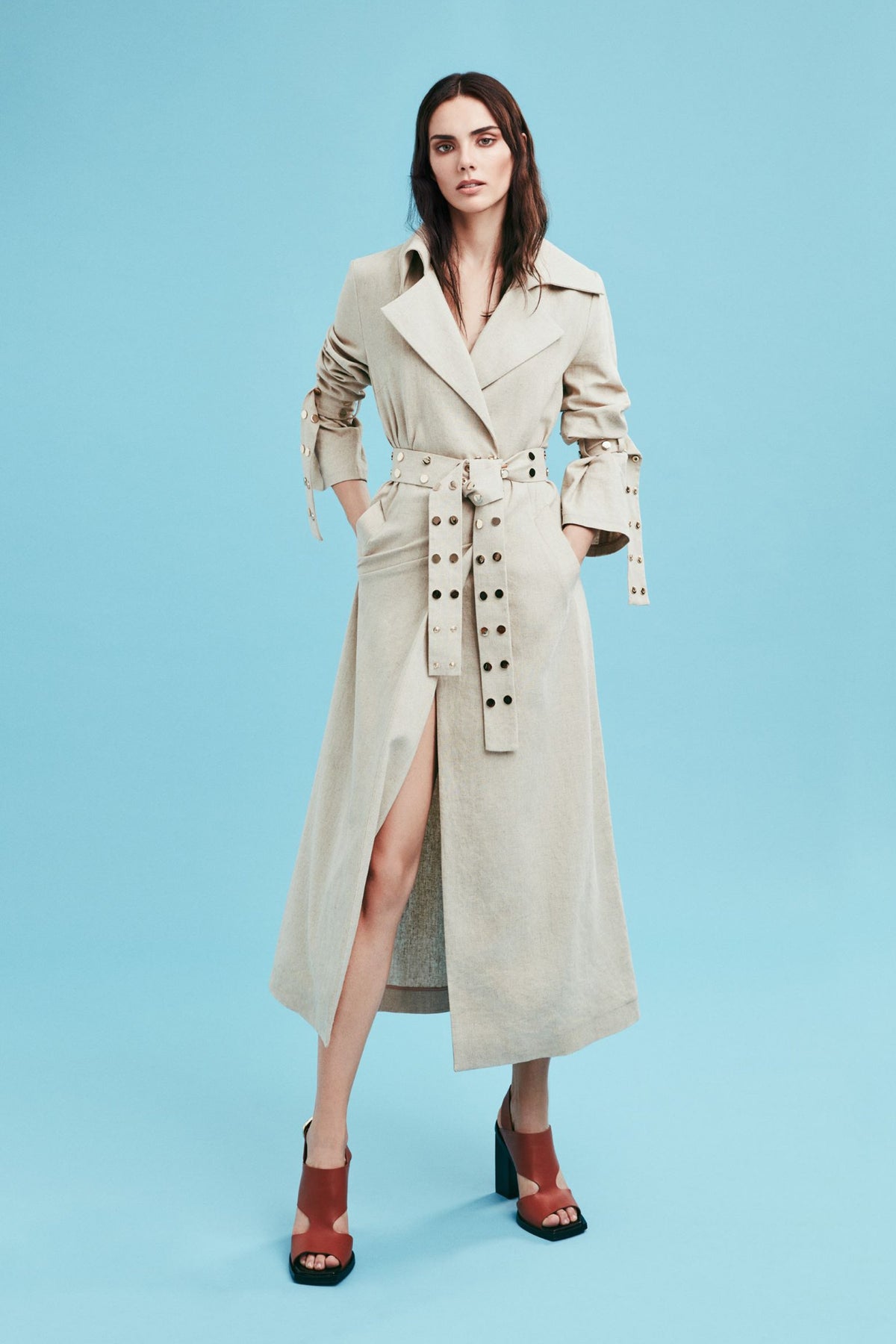Milan Beige Trench Coat